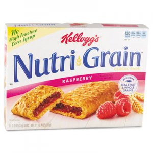 Kellogg's 35845 Nutri-Grain Cereal Bars, Raspberry, Indv Wrapped 1.3oz Bar, 16/Box