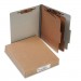 ACCO 15056 Pressboard 25-Pt Classification Folders, Letter, 6-Section, Mist Gray, 10/Box
