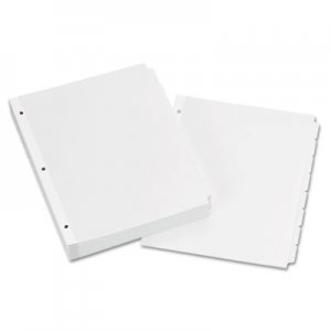 Avery 11507 Write-On Plain-Tab Dividers, 8-Tab, Letter, 24 Sets