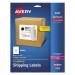 Avery 5265 Shipping Labels w/Ultrahold Ad & TrueBlock, Laser, 8 1/2 x 11, White, 25/Pack