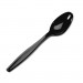 Dixie TH517 Plastic Cutlery, Heavyweight Teaspoons, Black, 1000/Carton