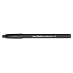 Paper Mate 6130187 ComfortMate Ballpoint Stick Pen, Black Ink, Medium, Dozen