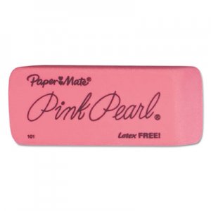 Paper Mate 70521 Pink Pearl Eraser, Large, 12/Box