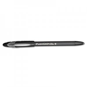 Paper Mate 85585 FlexGrip Elite Ballpoint Stick Pen, Black Ink, Medium, Dozen