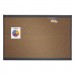 Quartet B247G Prestige Bulletin Board, Brown Graphite-Blend Surface, 72x48, Gry Aluminum Frame