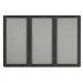 Quartet 2367L Enclosed Fabric-Cork Board, 72 x 48, Gray Surface, Graphite Aluminum Frame