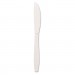 Dixie KM217 Plastic Cutlery, Heavy Mediumweight Knives, White, 1000/Carton