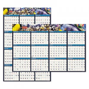 House of Doolittle HOD3969 Recycled Earthscapes Sea Life Scenes Reversible Wall Calendar, 24 x 37, 2019