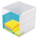 deflecto 350401 Desk Cube, Clear Plastic, 6 x 6 x 6