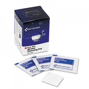 First Aid Only FAOFAE4001 Alcohol Cleansing Pads, 20/Box