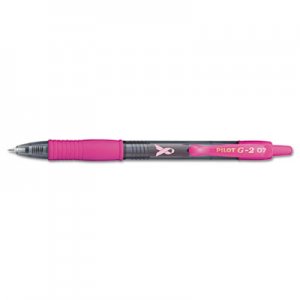 Pilot 31332 G2 Premium Pink Ribbon Retractable Gel Ink Pen, Black Ink, .7mm, Dozen