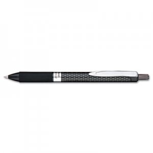 Pentel K497A Oh! Gel Retractable Roller Pen, .7mm, Black Barrel/Ink, Dozen