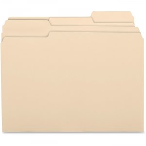 Business Source 17525 1/3 Cut Recycled Top Tab File Folder