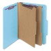 Smead 14204 Blue PressGuard Classification File Folder with SafeSHIELD Fasteners