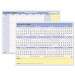 At-A-Glance AAGPM550B28 QuickNotes Mini Erasable Wall Planner, 16 x 12, 2016