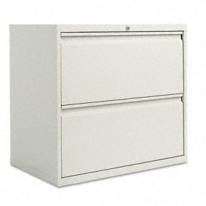 Alera LF3029LG Two-Drawer Lateral File Cabinet, 30w x 19-1/4d x 29h, Light Gray