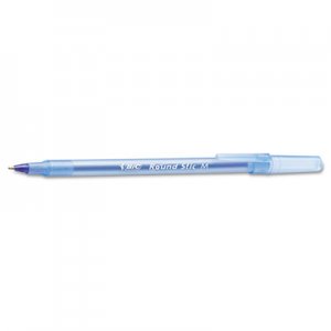 BIC BICGSM609BE Round Stic Xtra Precision/Xtra Life Ballpoint, Blue Ink, 1mm, Medium, 60/Box