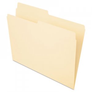 Pendaflex PFX75212 File Folders, 1/2 Cut, Top Tab, Letter, Manila, 100/Box