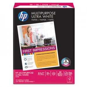 HP HEW112000 Multipurpose Paper, 96 Brightness, 20 lb, 8 1/2 x 11, White, 500 Sheets/Ream
