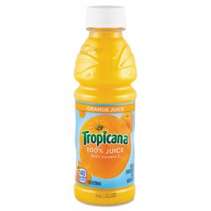 Tropicana QKR55154 100% Juice, Orange, 10oz Bottle, 24/Carton