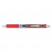Pentel PENBLN77B EnerGel RTX Retractable Liquid Gel Pen, .7mm, Needle, Black/Gray Barrel, Red Ink