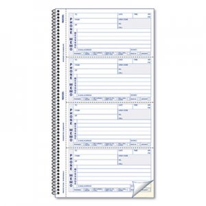 Rediform RED50076 Telephone Message Book, 2 3/4 x 5, Two-Part Carbonless, 400 Sets