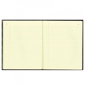 National 56211 Texthide Record Book, Black/Burgundy, 150 Green Pages, 10 3/8 x 8 3/8