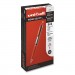 Uni-Ball UBC65942 Signo Retractable Gel Pen, 0.7mm, Red Ink, Red/Metallic Barrel, Dozen