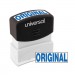 Universal UNV10060 Message Stamp, ORIGINAL, Pre-Inked One-Color, Blue