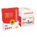 Universal UNV11289 Copy Paper Convenience Carton, 92 Bright, 20lb, 8.5 x 11, White, 500 Sheets/Ream, 5 Reams/Carton