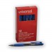 Universal UNV39913 Comfort Grip Retractable Gel Pen, 0.7mm, Blue Ink, Translucent Blue Barrel, Dozen