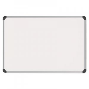 Universal UNV43733 Magnetic Steel Dry Erase Board, 36 x 24, White, Aluminum Frame