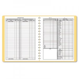 Dome 612 Bookkeeping Record, Tan Vinyl Cover, 128 Pages, 8 1/2 x 11 Pages