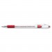 Pentel PENBK90B R.S.V.P. Stick Ballpoint Pen, .7mm, Trans Barrel, Red Ink, Dozen