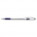 Pentel PENBK91V R.S.V.P. Stick Ballpoint Pen, 1mm, Trans Barrel, Violet Ink, Dozen