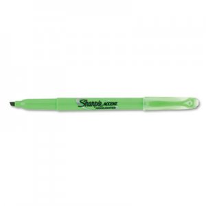 Sharpie 27026 Accent Pocket Style Highlighter, Chisel Tip, Fluorescent Green, Dozen