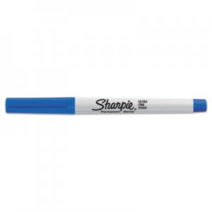 Sharpie 37003 Permanent Markers, Ultra Fine Point, Blue, Dozen