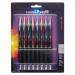 Uni-Ball 40110 Signo Gel 207 Roller Ball Retractable Gel Pen, Assorted Ink, Medium, 8/Set