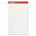 Universal UNV45000 Perforated Edge Writing Pad, Wide/Margin Rule, Legal, White, 50 Sheet, Dozen