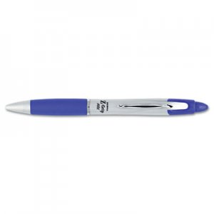 Zebra 22420 Z-Grip MAX Ballpoint Retractable Pen, Blue Ink, Medium, Dozen