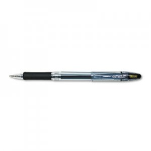 Zebra 44110 Jimnie Roller Ball Stick Gel Pen, Black Ink, Medium, Dozen