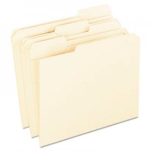 Pendaflex PFXR75213 Reinforced Top Tab File Folders, 11 point Kraft, 1/3 Cut, Letter, 100/Box