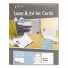 Maco MACML8576 Unruled Microperforated Laser/Ink Jet Index Cards, 3 x 5, White, 150/Box