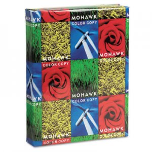 Mohawk MOW12203 Color Copy 98 Paper and Cover Stock, 98 Bright, 28lb, 8.5 x 11, Bright White, 500/Ream