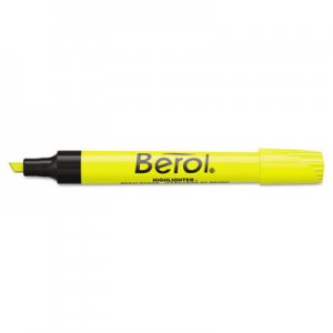 Berol 64324 4009 Highlighter, Chisel Tip, Fluorescent Yellow, Dozen