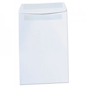 Universal UNV42100 Self-Stick Open-End Catalog Envelope, #1, Square Flap, Self-Adhesive Closure, 6 x 9, White, 100/Box