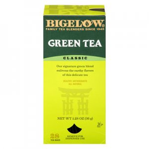 Bigelow 00388 Single Flavor Tea, Green, 28 Bags/Box