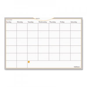 At-A-Glance AW602028 WallMates Self-Adhesive Dry Erase Monthly Planning Surface, 36 x 24