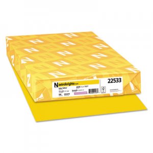Astrobrights WAU22533 Color Paper, 24 lb, 11 x 17, Solar Yellow, 500/Ream