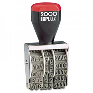 COSCO 2000PLUS 012731 Traditional Date Stamp, Six Years, 1 3/8 x 3/16"